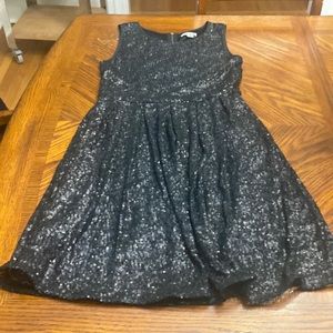 Medium black sequined party dress